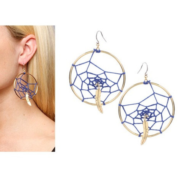 Disney Jewelry - 5pc LOT: DISNEY COUTURE POCAHONTAS 14KT GP DREAM CATCHER HOOP EARRINGS**NEW!